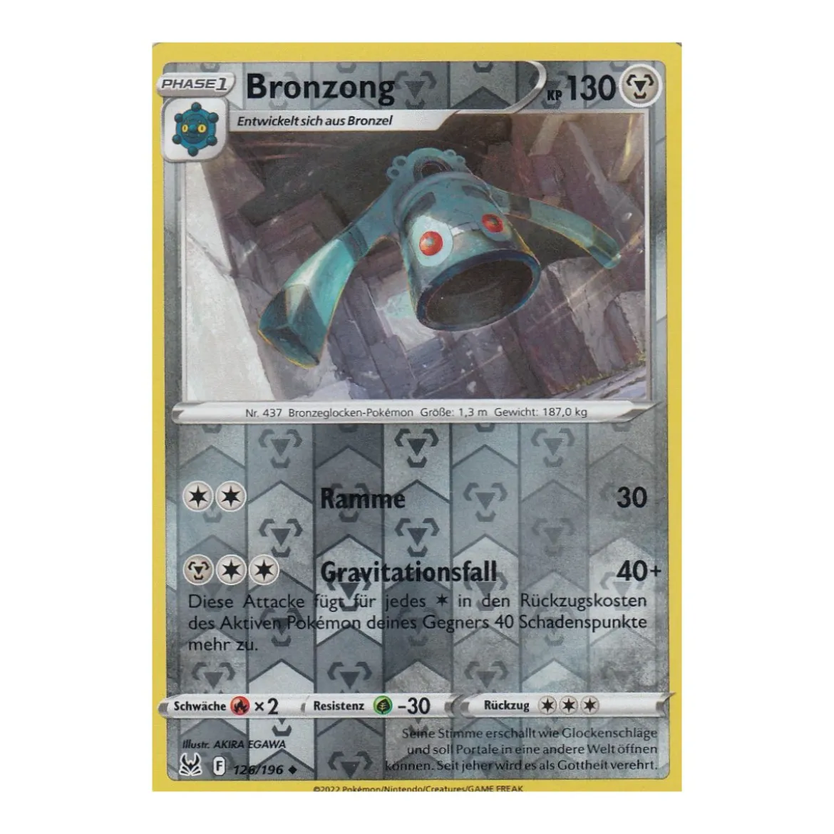 Bronzong 126/196 REVERSE HOLO