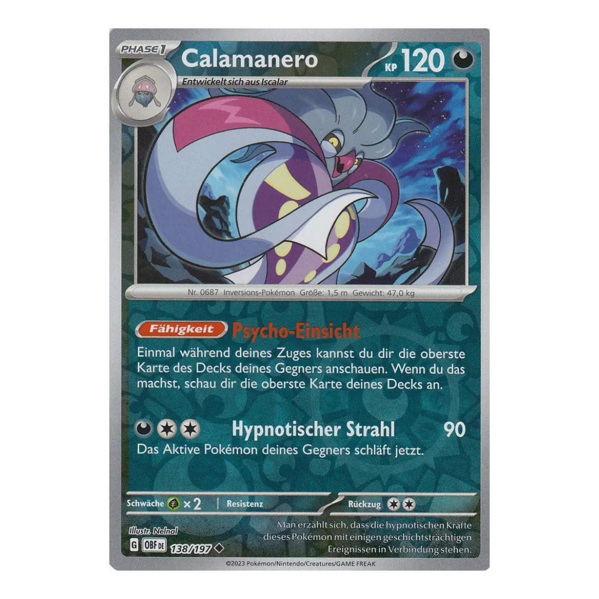 Calamanero 138/197 REVERSE HOLO