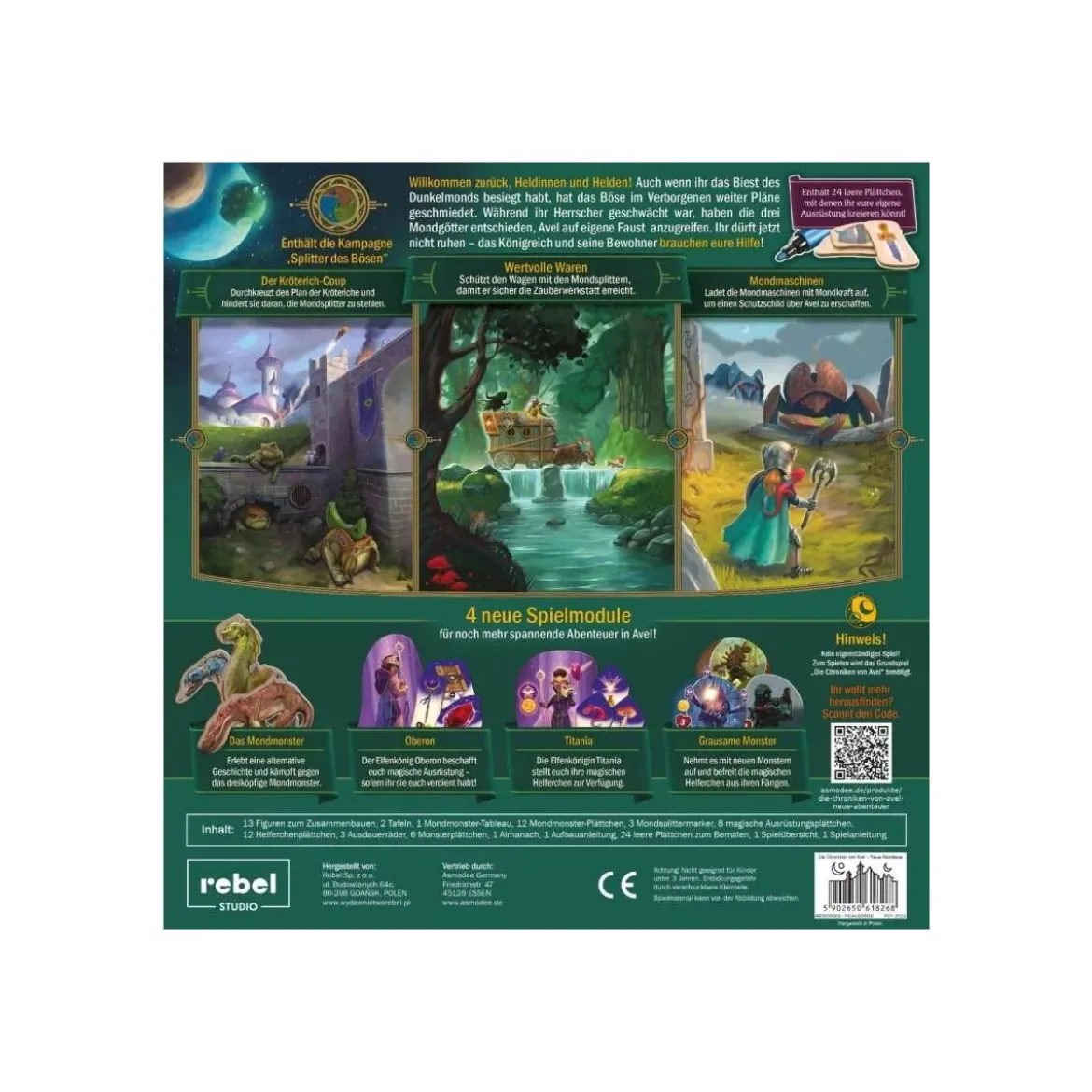 Chroniken von Avel - Neue Abenteuer - Brettspiel-Erweiterung