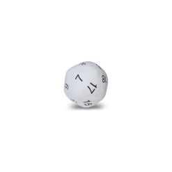 25cm großer Ultra Pro Jumbo D20 Plüschwürfel Weiß