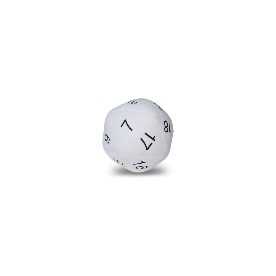 25cm großer Ultra Pro Jumbo D20 Plüschwürfel Weiß