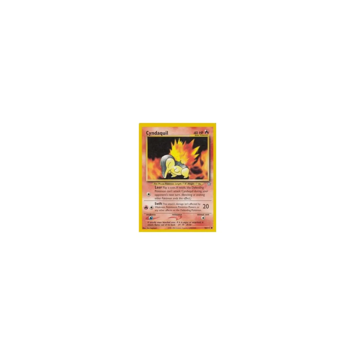 Cyndaquil 56/111 BESPIELT