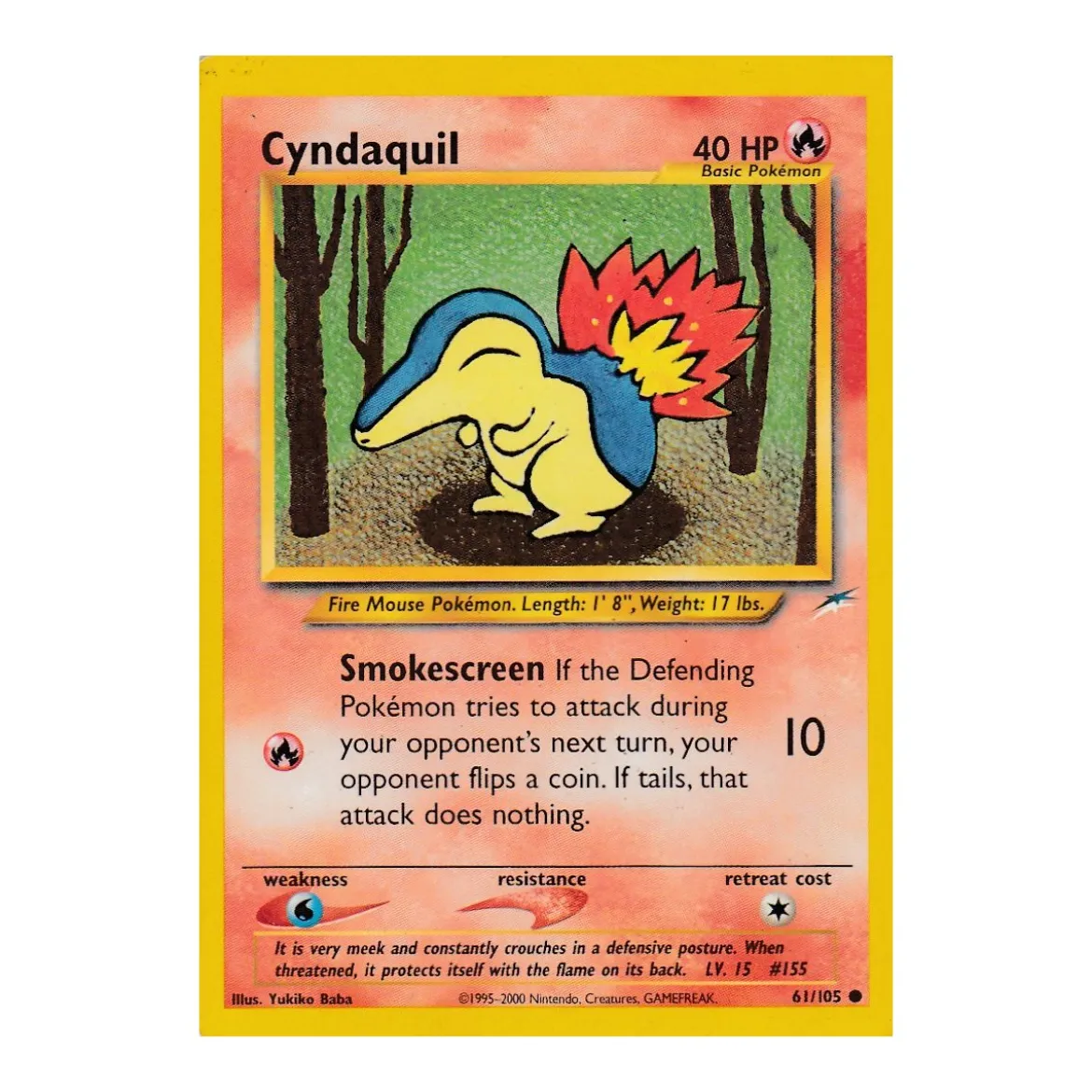 Cyndaquil 61/105 BESPIELT