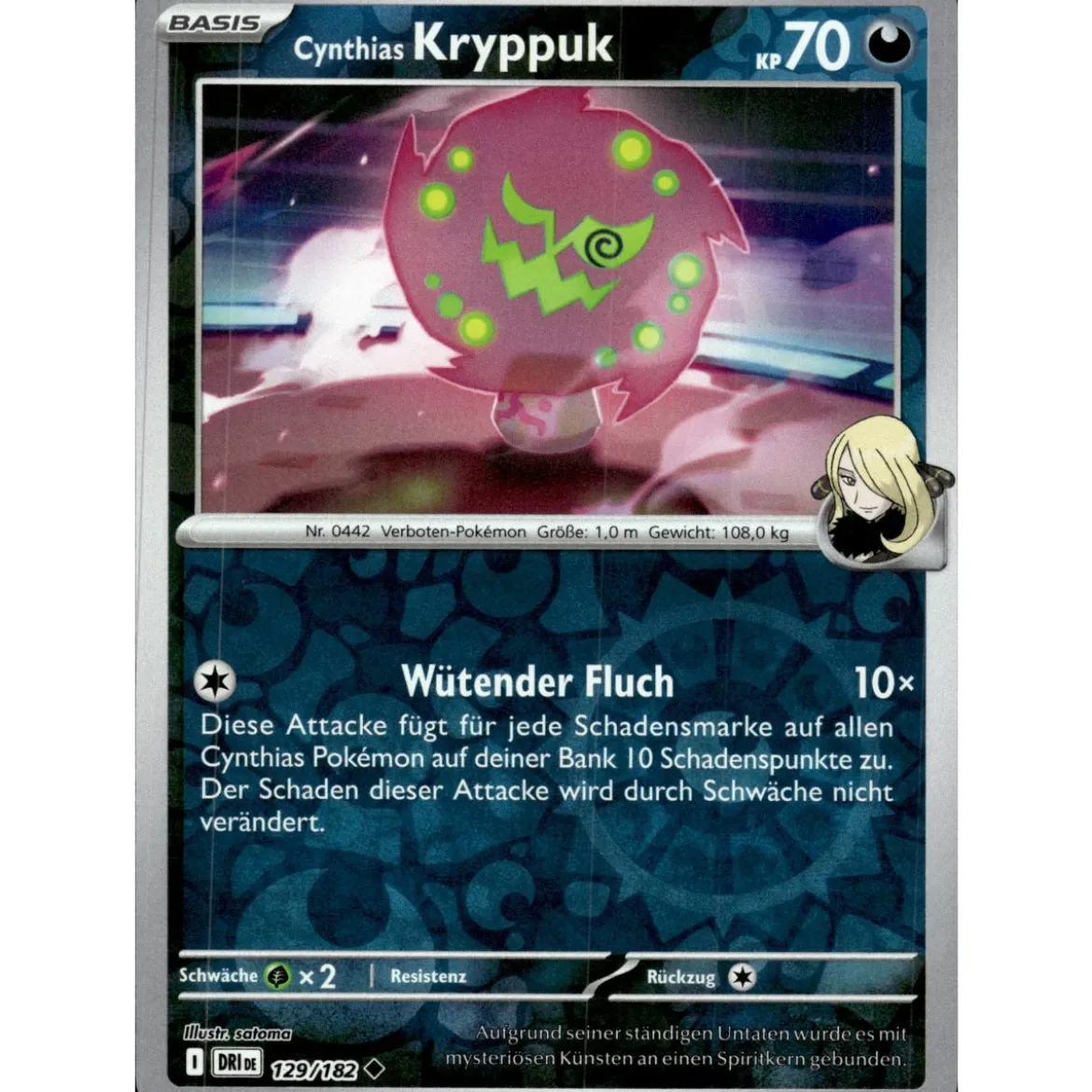 Cynthias Kryppuk 129/182 REVERSE HOLO