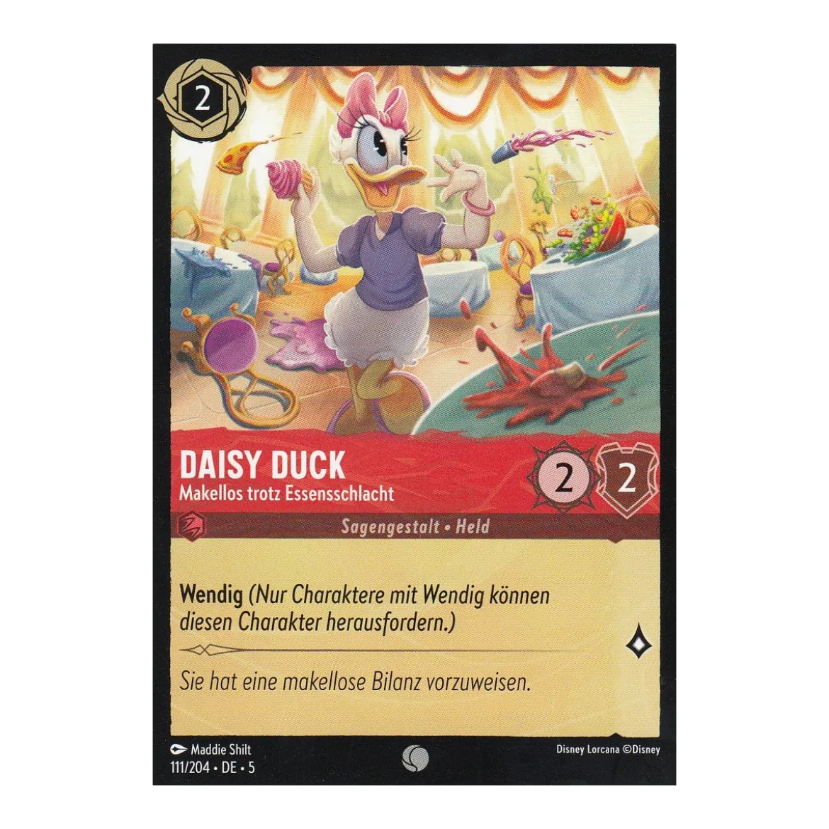 Daisy Duck - Makellos trotz Essensschlacht 5SSK-111-Holo