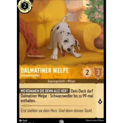 Dalmatiner Welpe - Schwanzwedler 3INK-004b-Holo