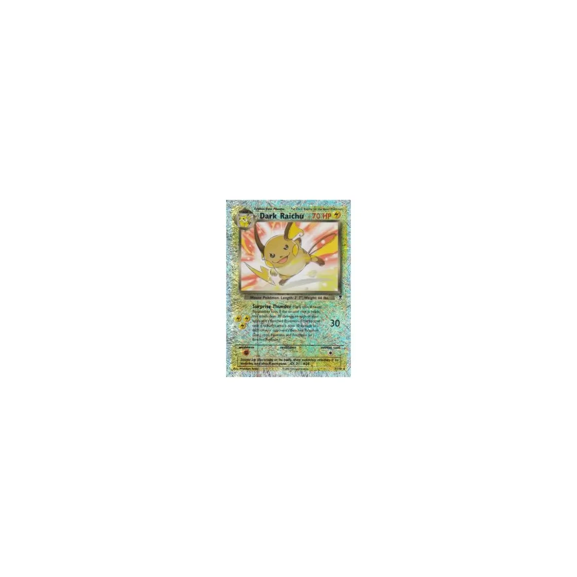 Dark Raichu 07/110 REVERSE HOLO