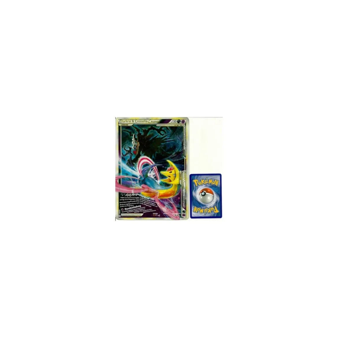 Darkrai & Cresselia LEGENDE HOLO ÜBERGROß