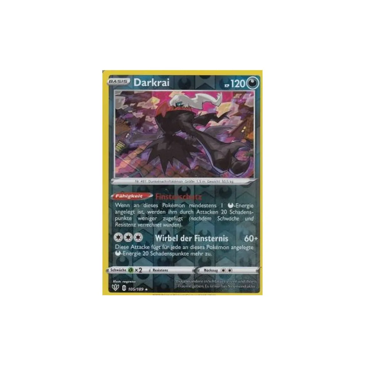 Darkrai 105/189 REVERSE HOLO