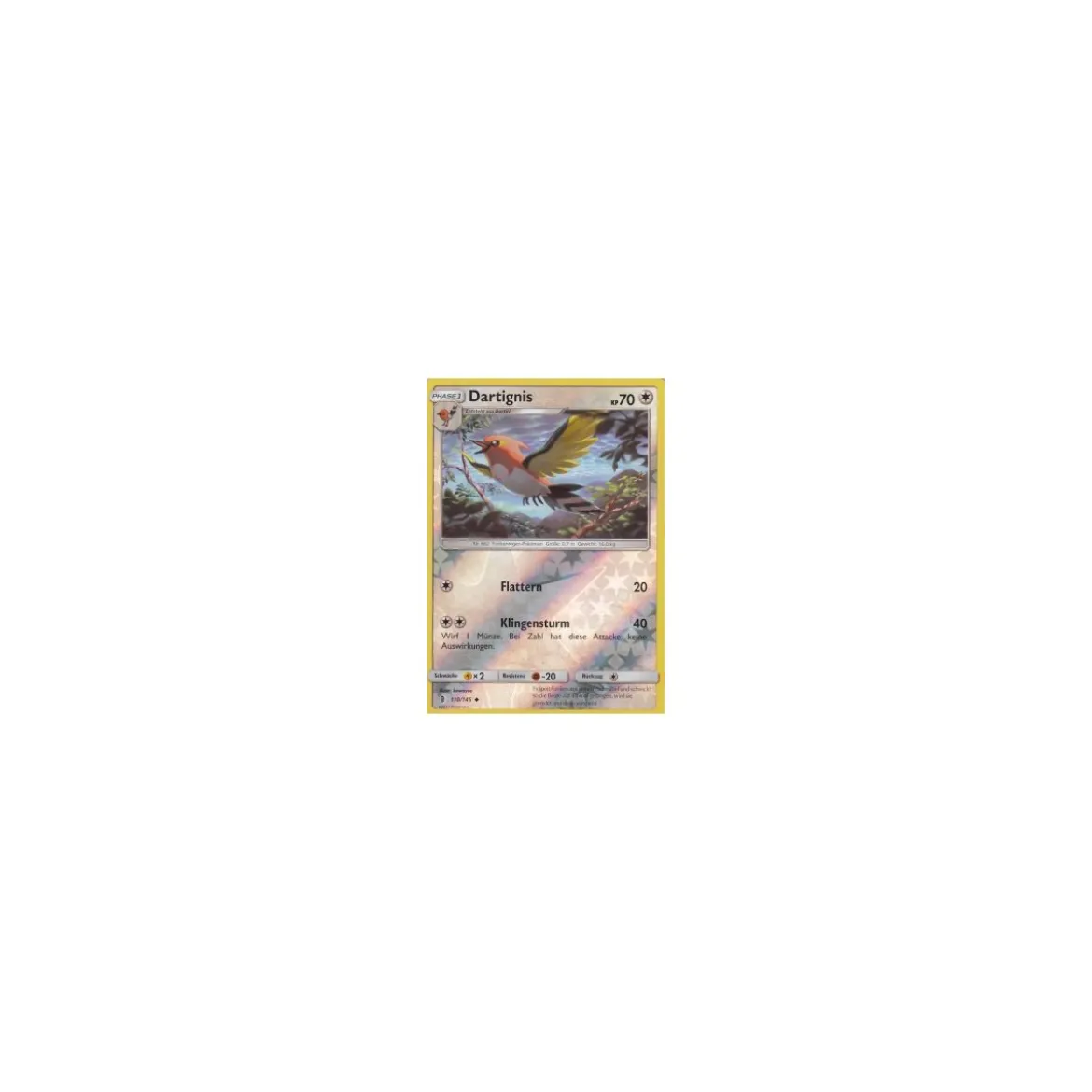 Dartignis 110/145 REVERSE HOLO