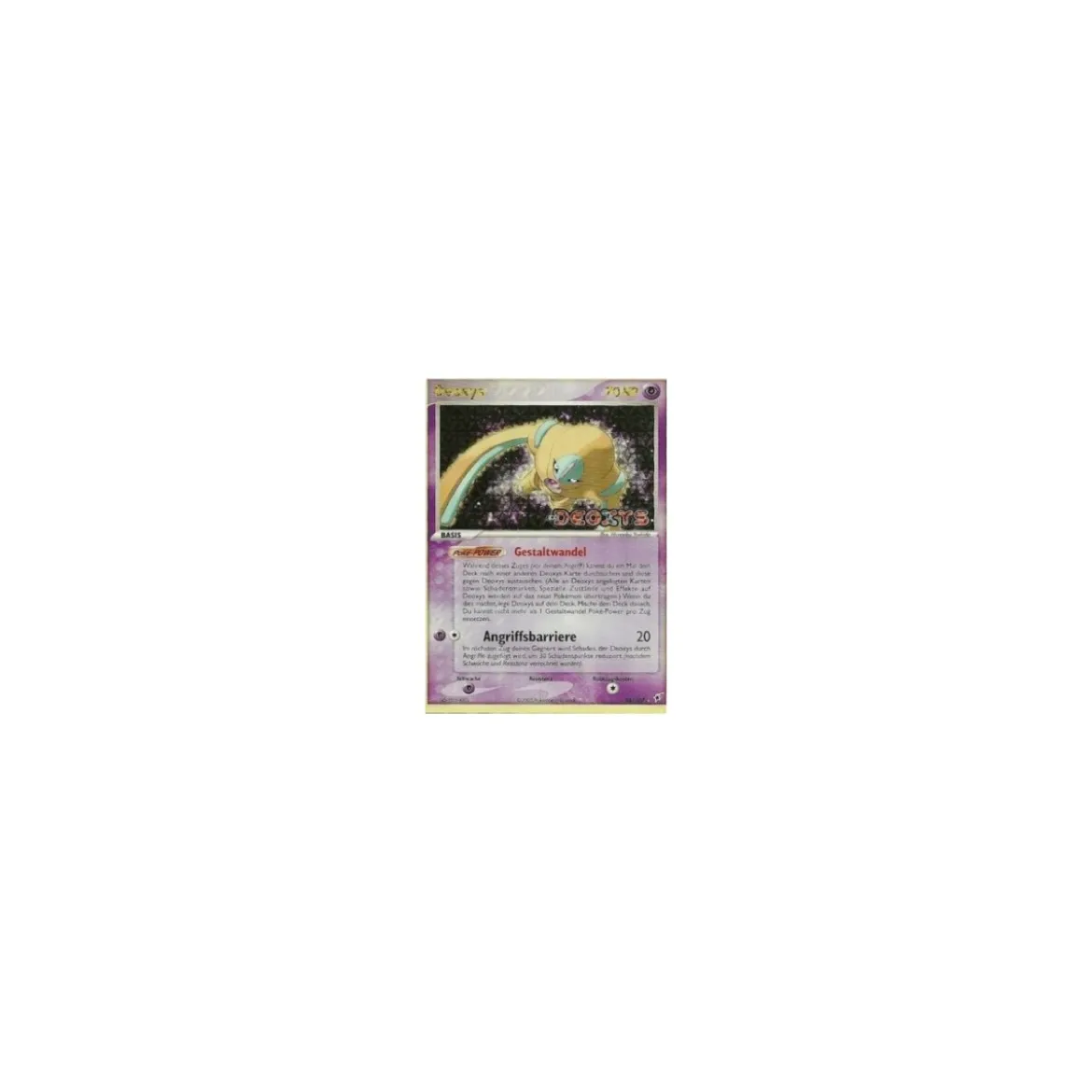 Deoxys 18/107 REVERSE HOLO GOLD