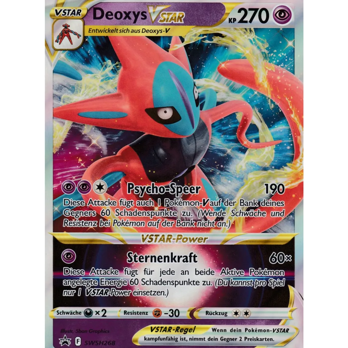 Deoxys VStar SWSH268 PROMO XXL OVERSIZED/ÜBERGROß