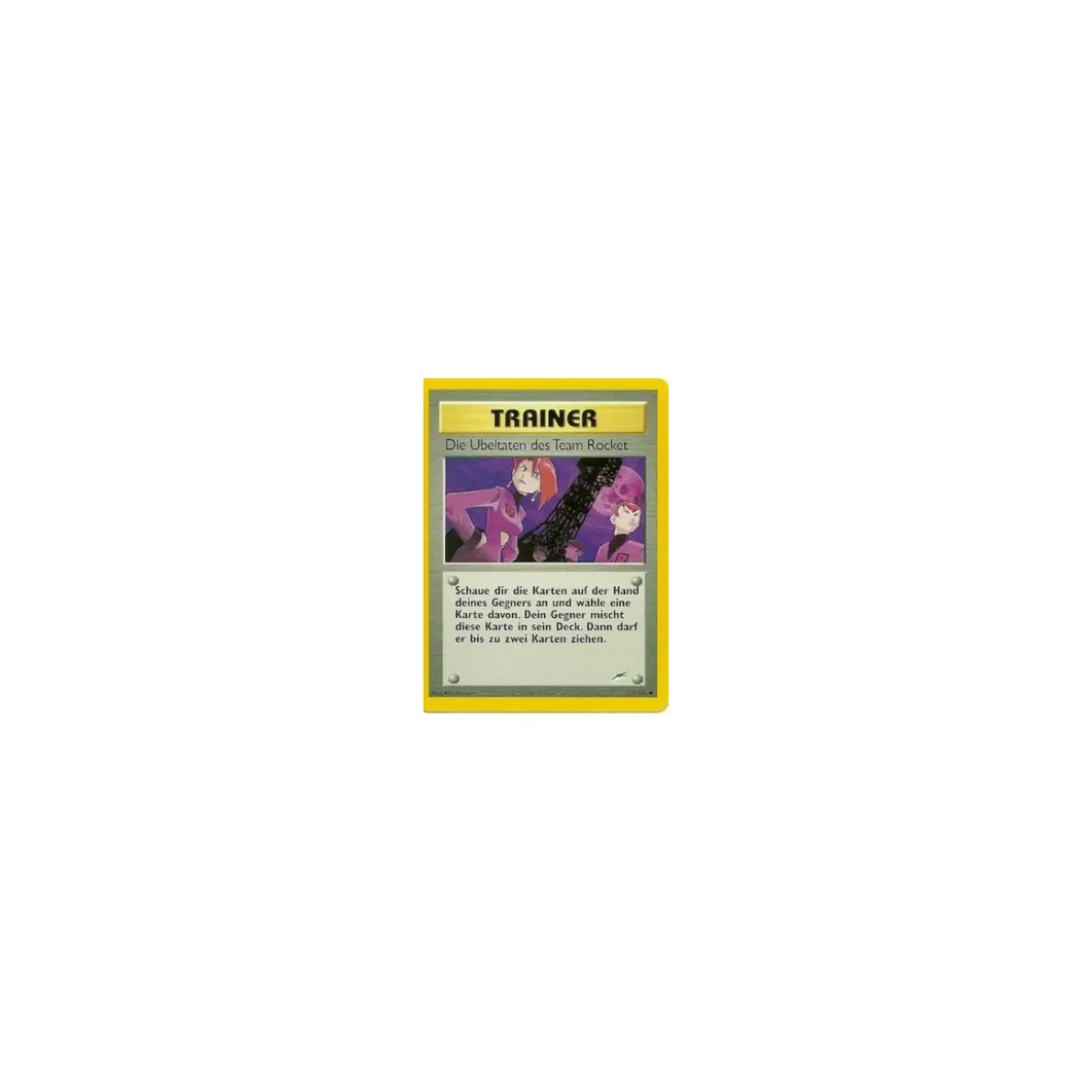 Die Übeltaten des Team Rocket 103/105 1. Edition BESPIELT