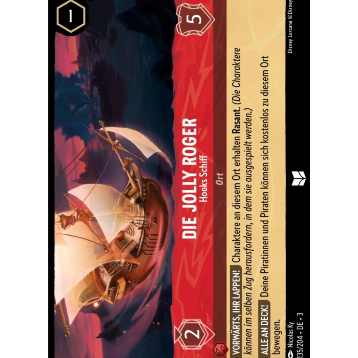 Die Jolly Roger - Hooks Schiff 3INK-135