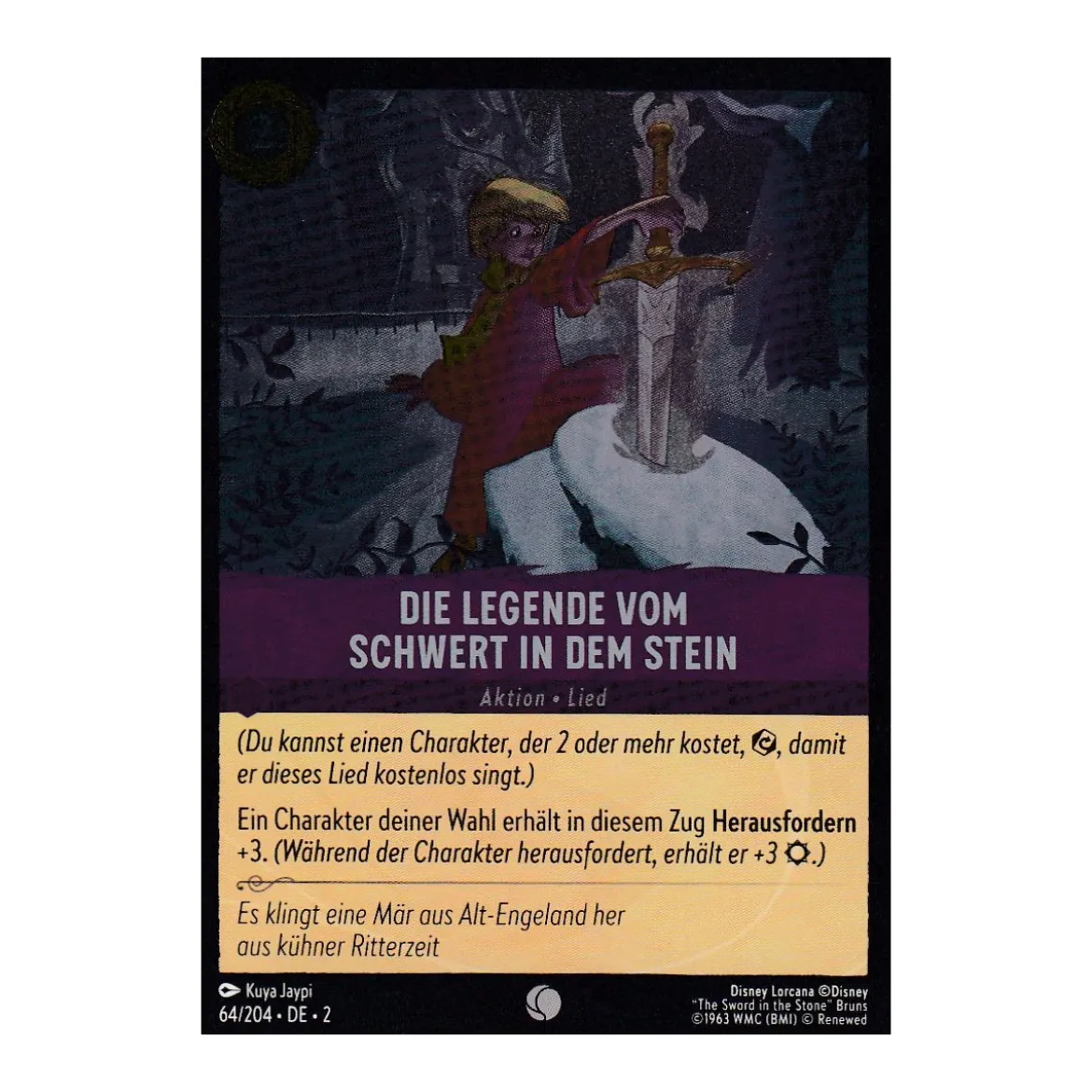 Die Legende vom Schwert im Stein Holo 064/204