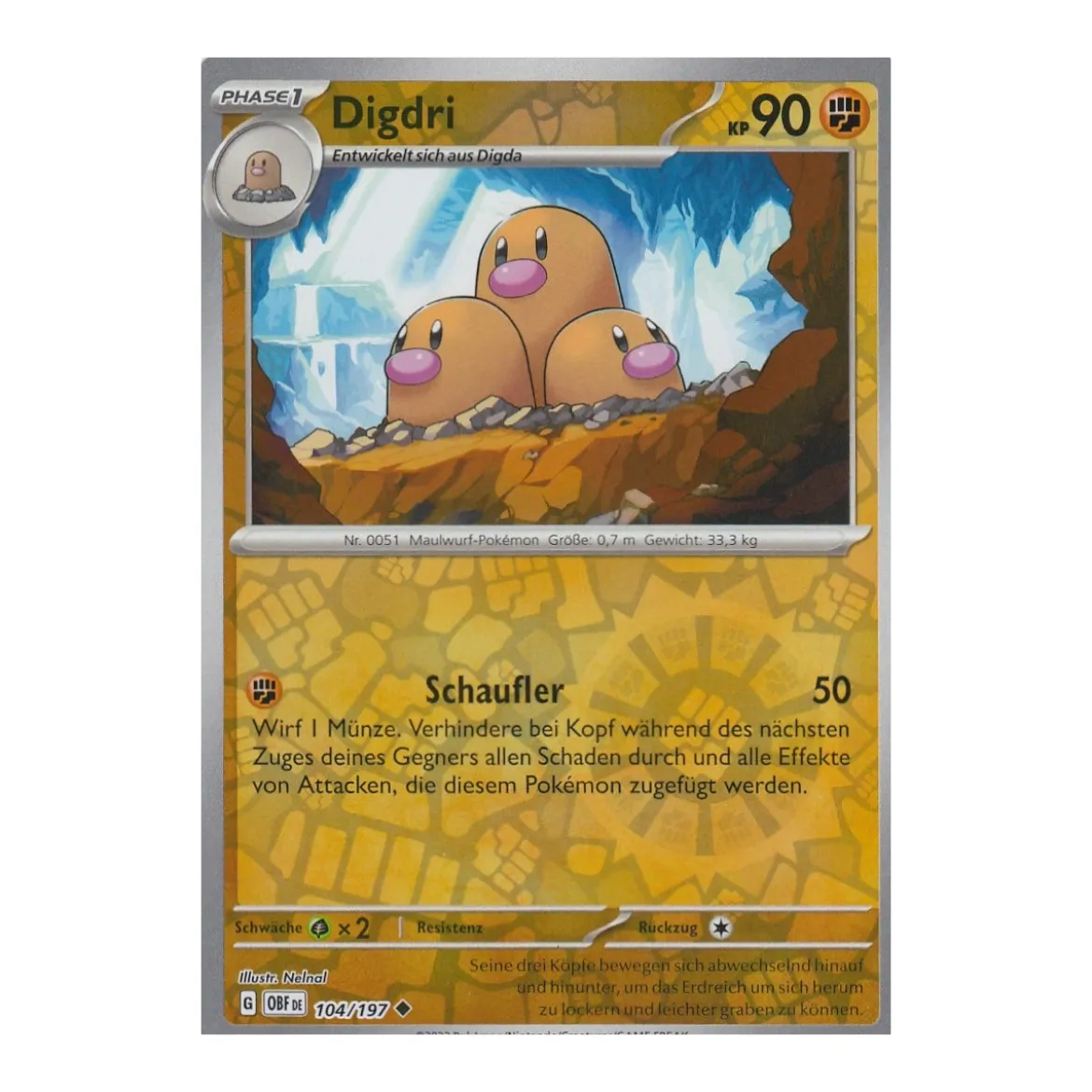 Digdri 104/197 REVERSE HOLO