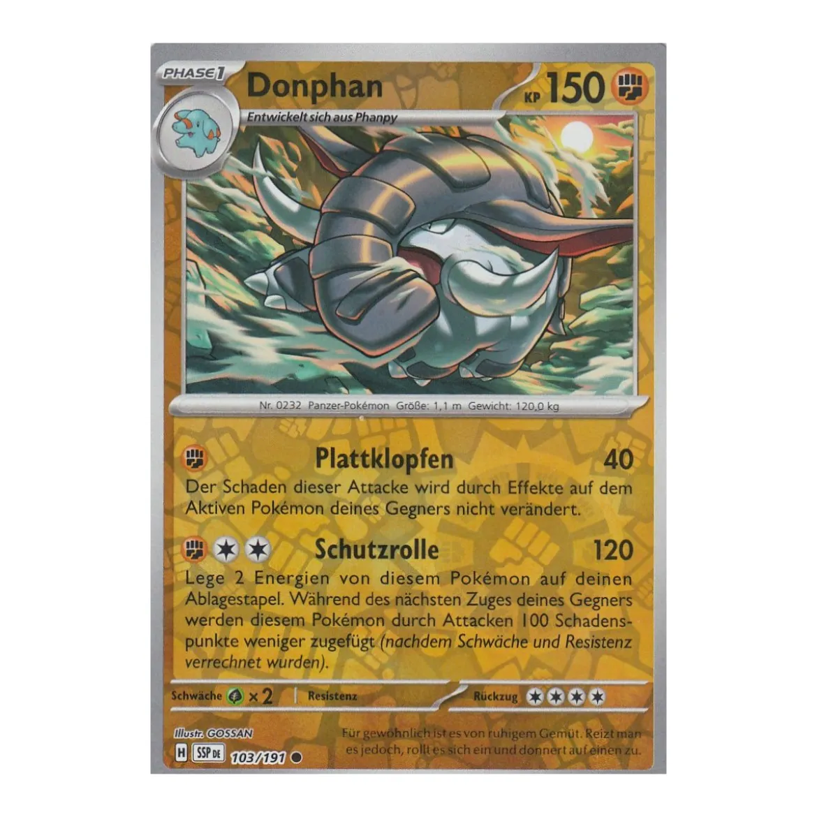 Donphan 103/191 REVERSE HOLO