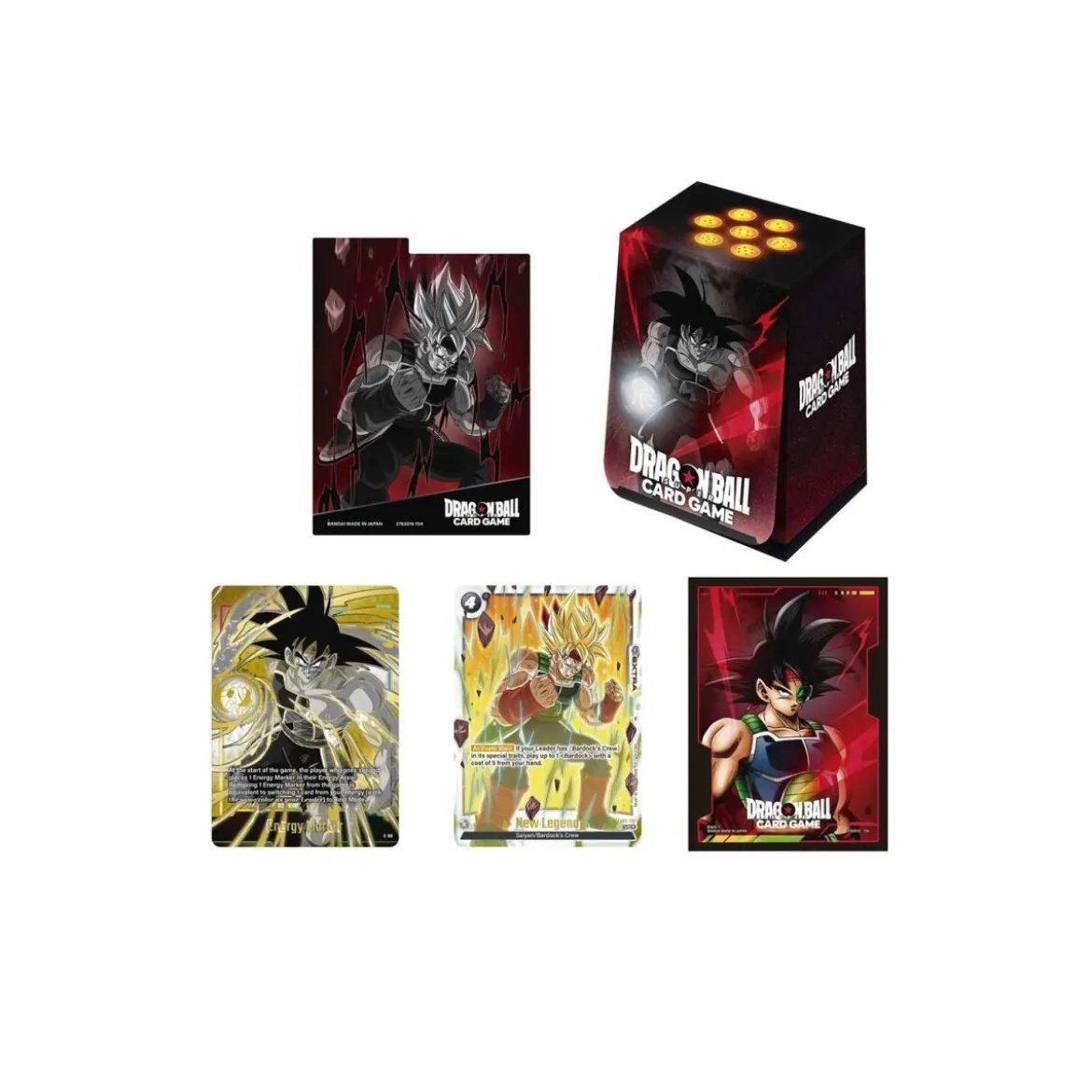 Dragon Ball Super Card Game Fusion World Card Case and Card Sleeves Set 01 - Bardock