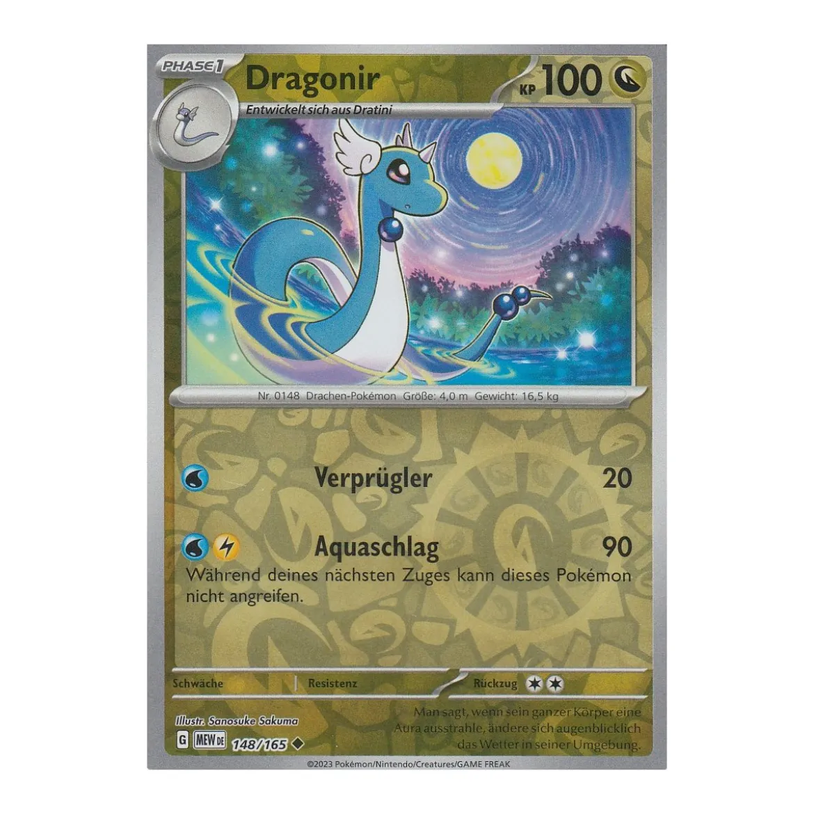 Dragonir 148/165 REVERSE HOLO