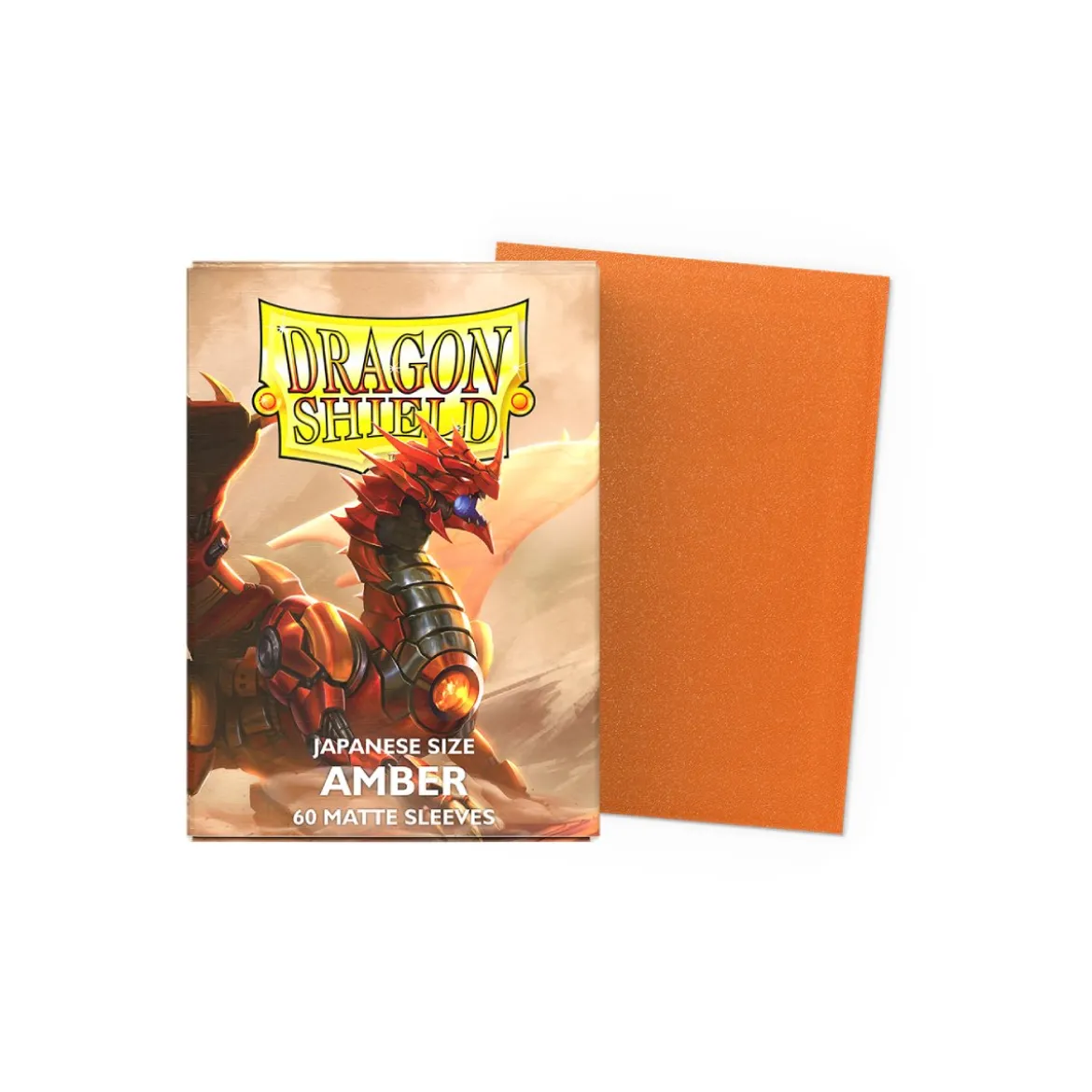 Dragon Shield Japanese Size Matte Sleeves - Amber (60 Kartenhüllen)