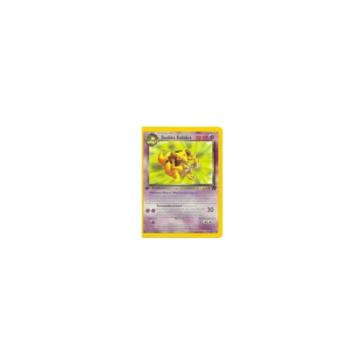 Dunkles Kadabra 39/82 1. Edition BESPIELT