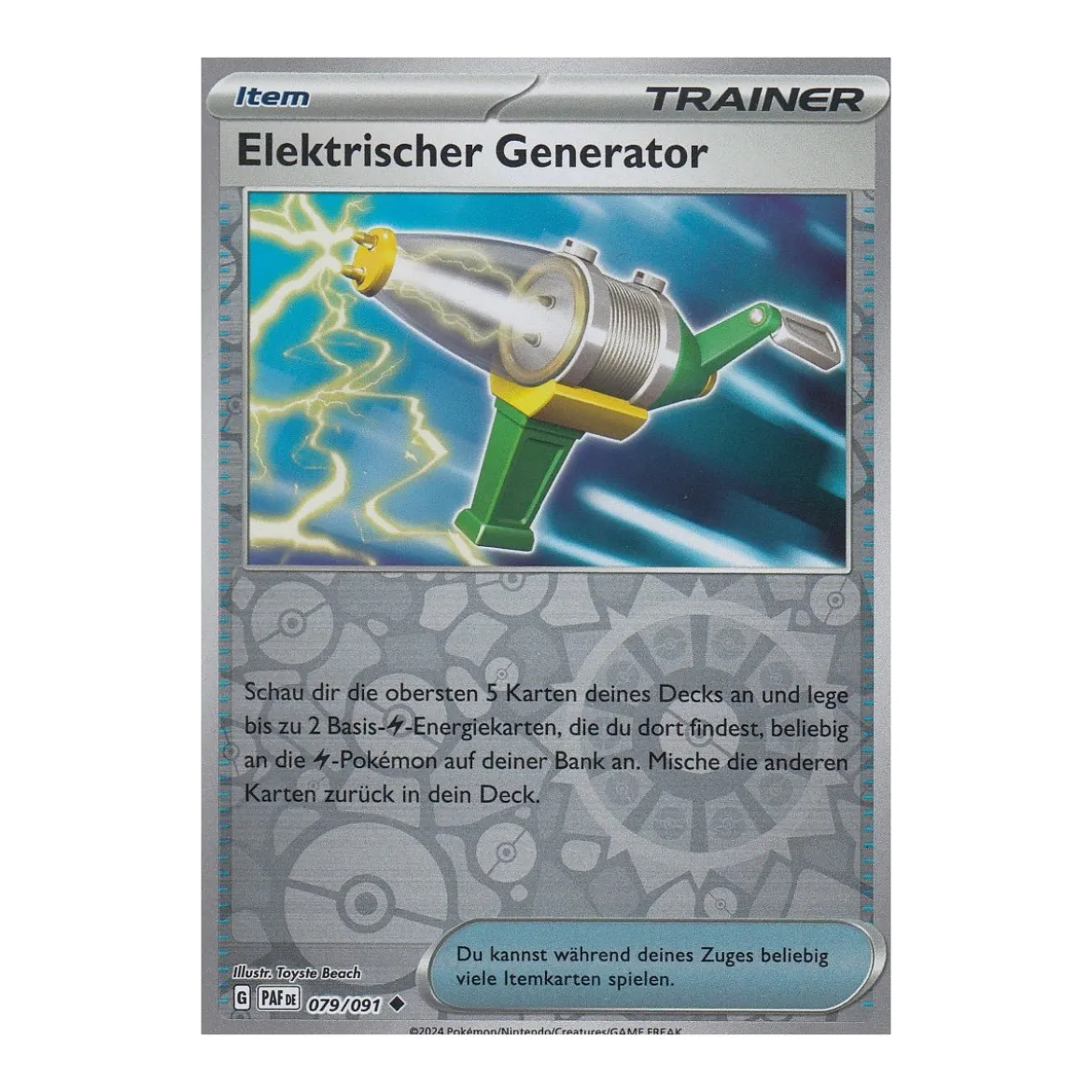 Elektr. Generator 079/091 REVERSE HOLO