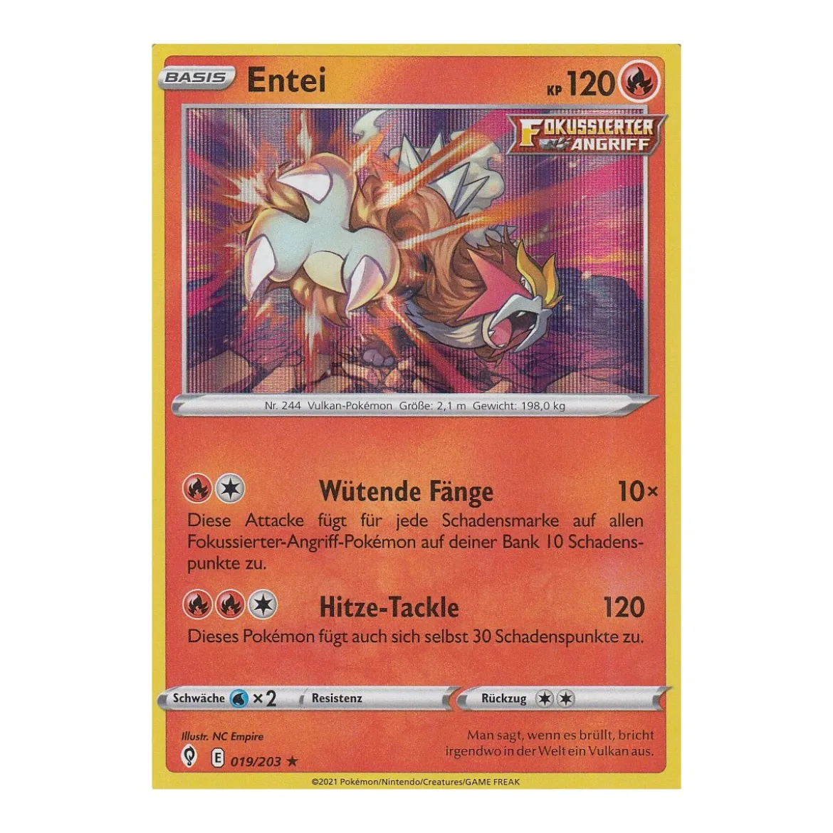 Entei 019/203 HOLO