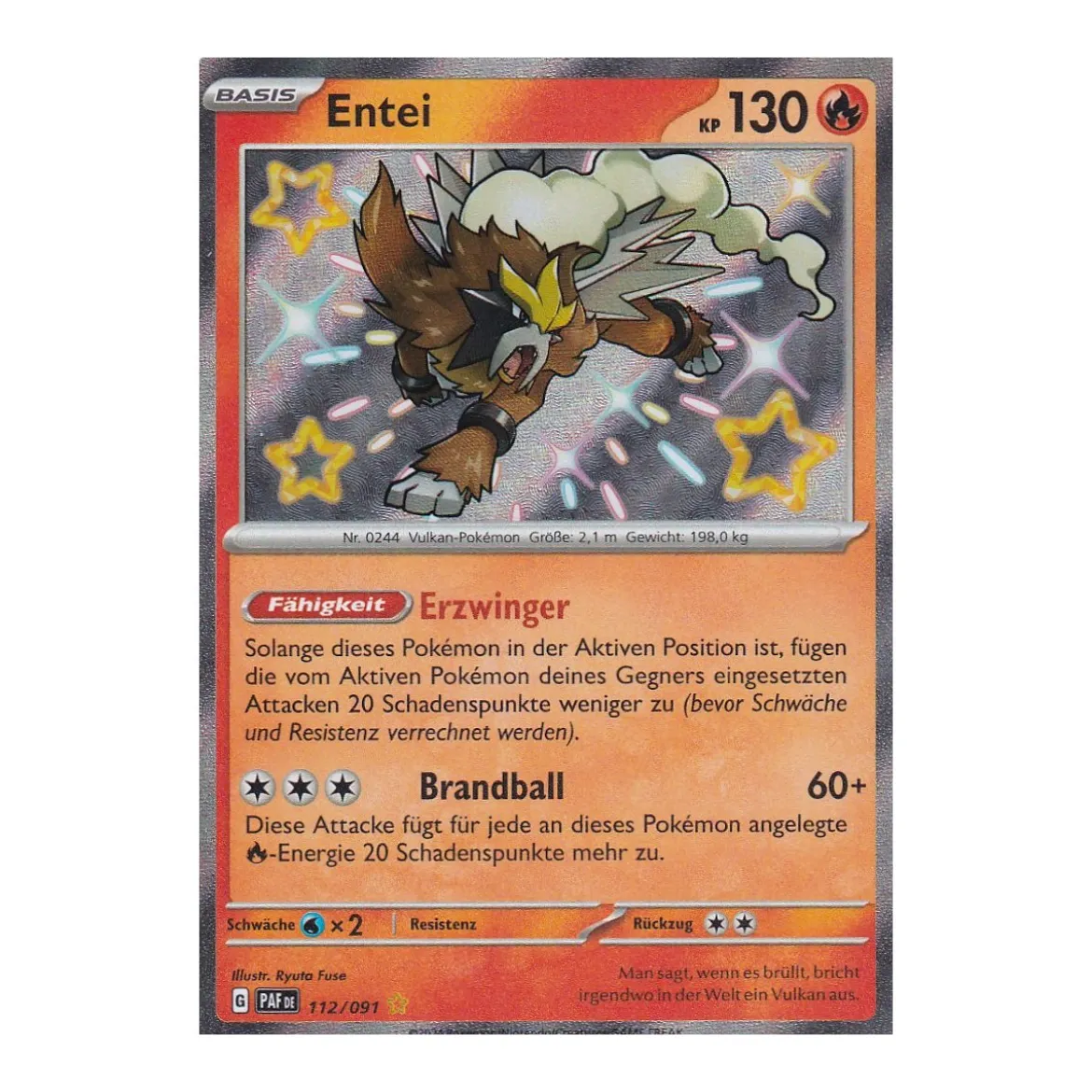 Entei 112/091 Shiny