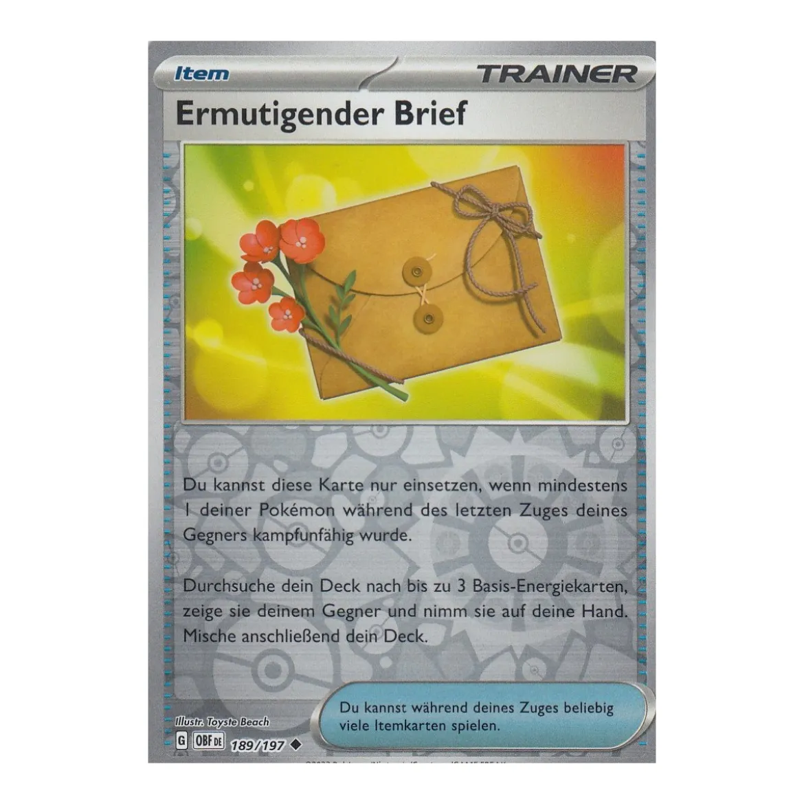 Ermutigender Brief 189/197 REVERSE HOLO