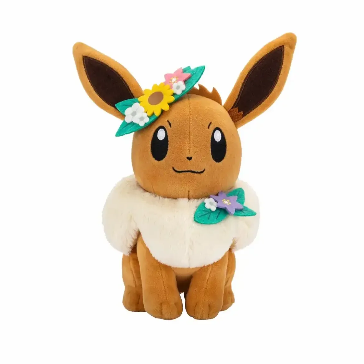 Evoli mit Blumen 22 cm - Pokemon Kuscheltier