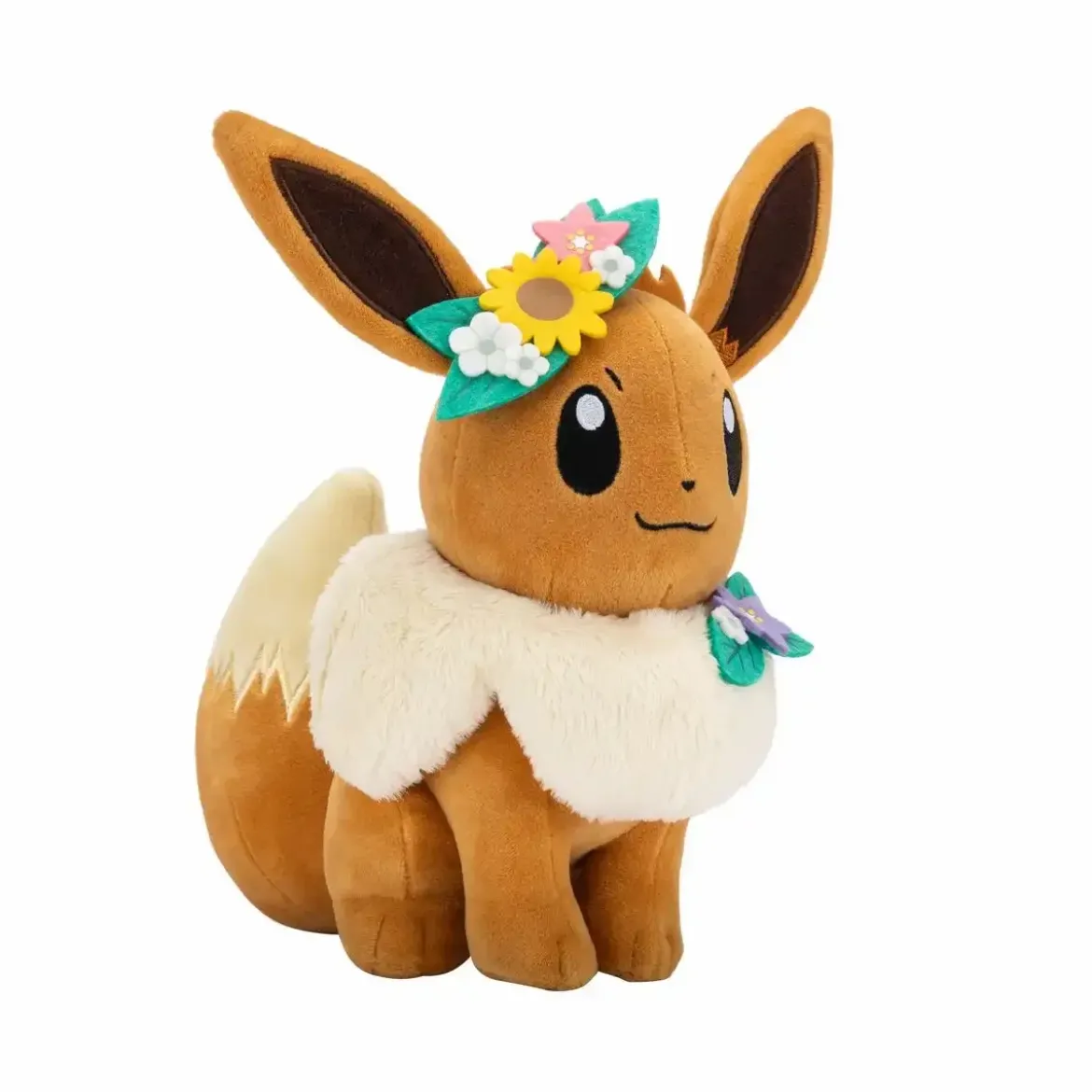 Evoli mit Blumen 22 cm - Pokemon Kuscheltier