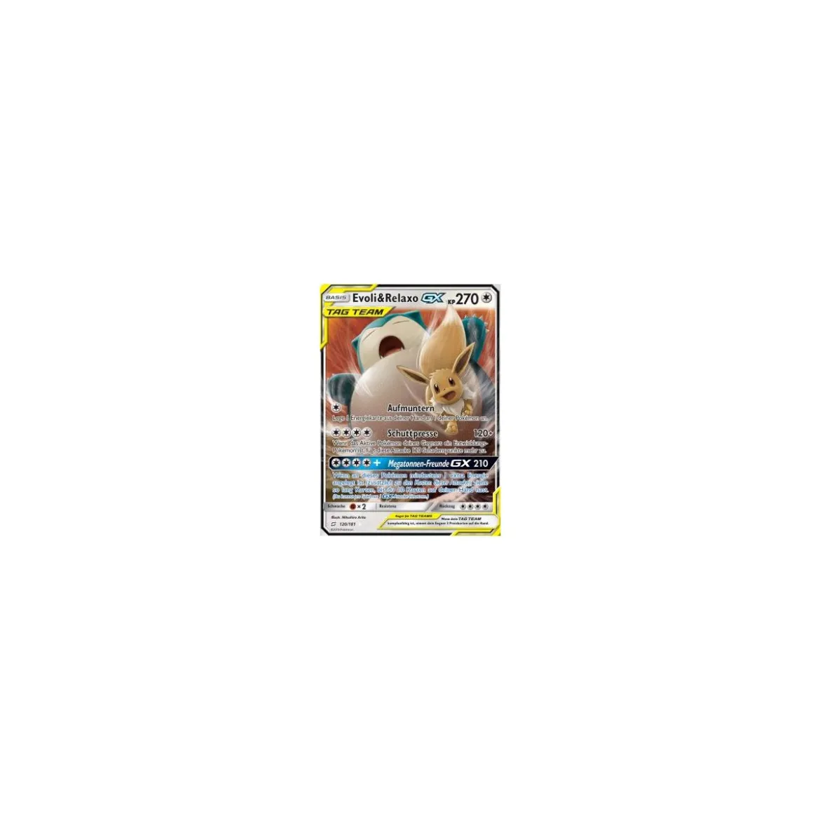 Evoli & Relaxo GX TAG TEAM 120/181