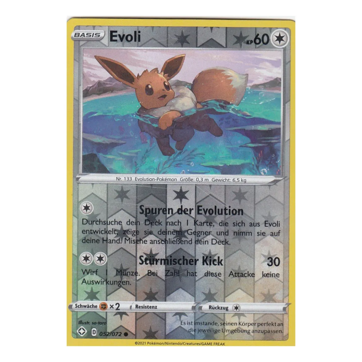 Evoli 052/072 REVERSE HOLO