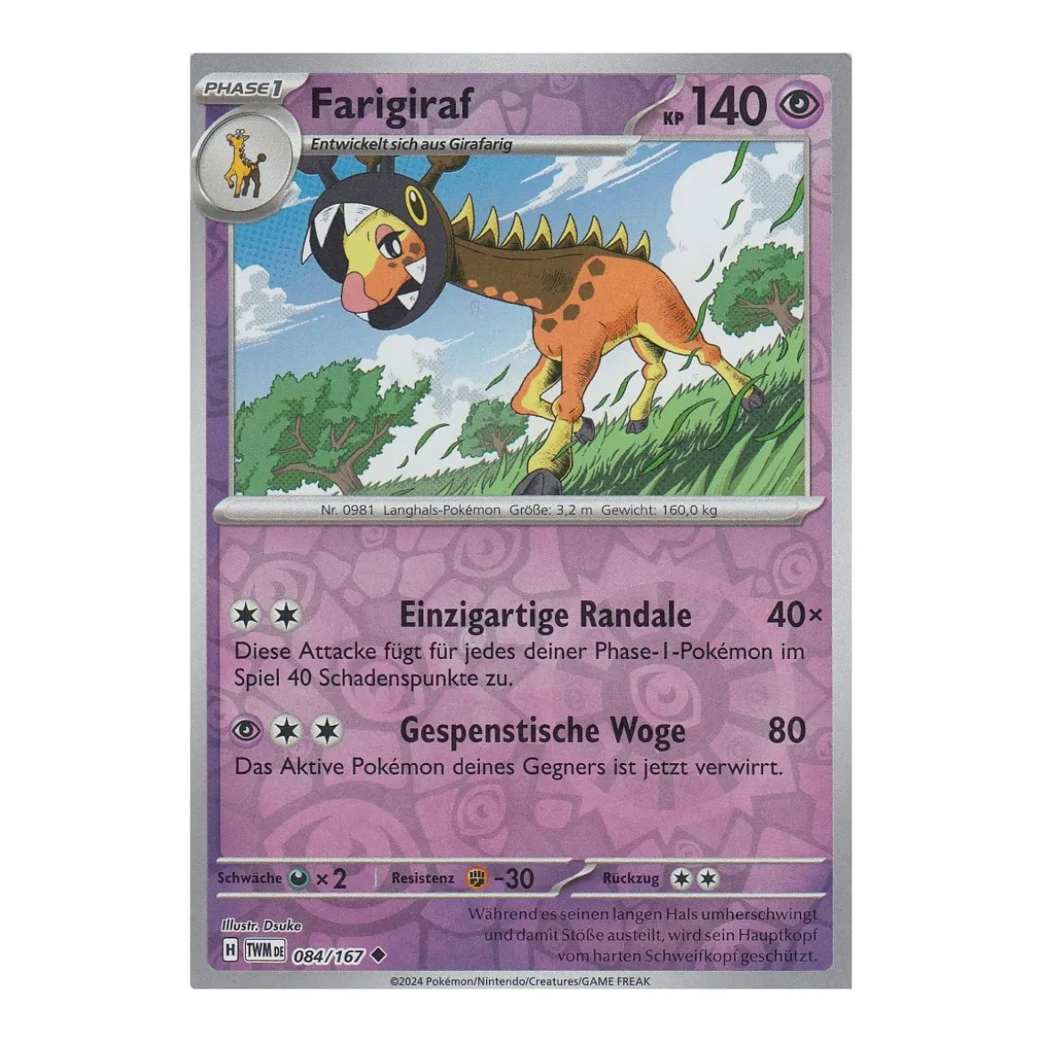 Farigiraf 084/167 REVERSE HOLO