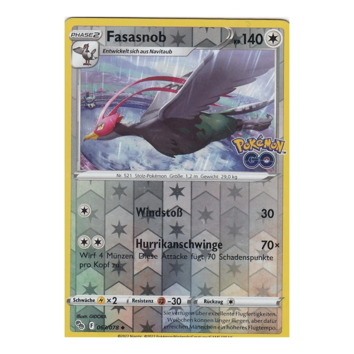 Fasasnob 063/078 REVERSE HOLO