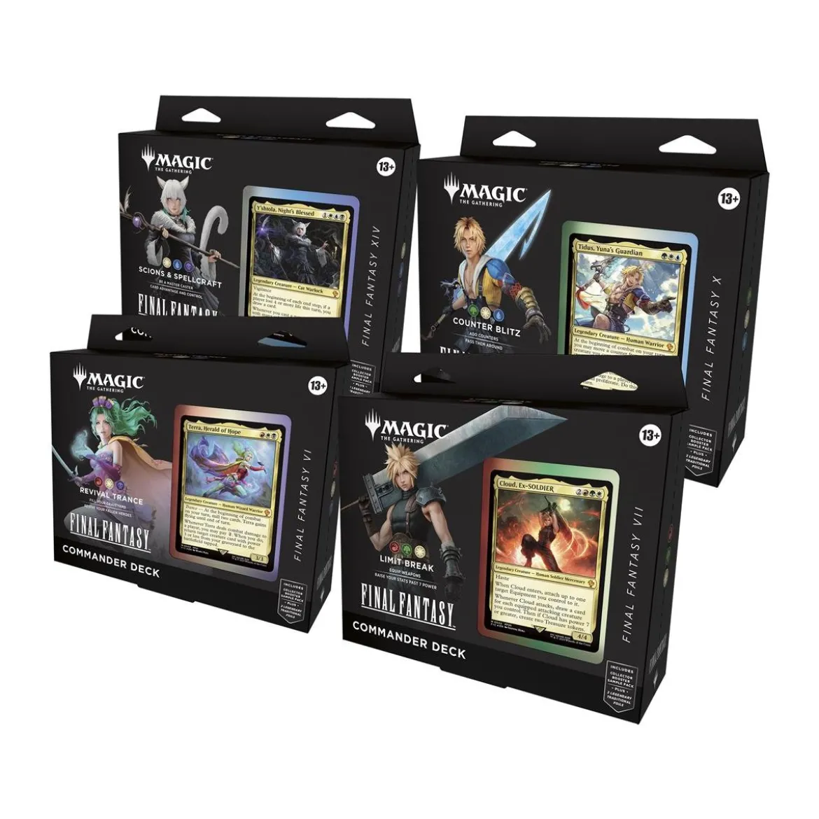 Final Fantasy alle 4 Commander Decks (englisch)