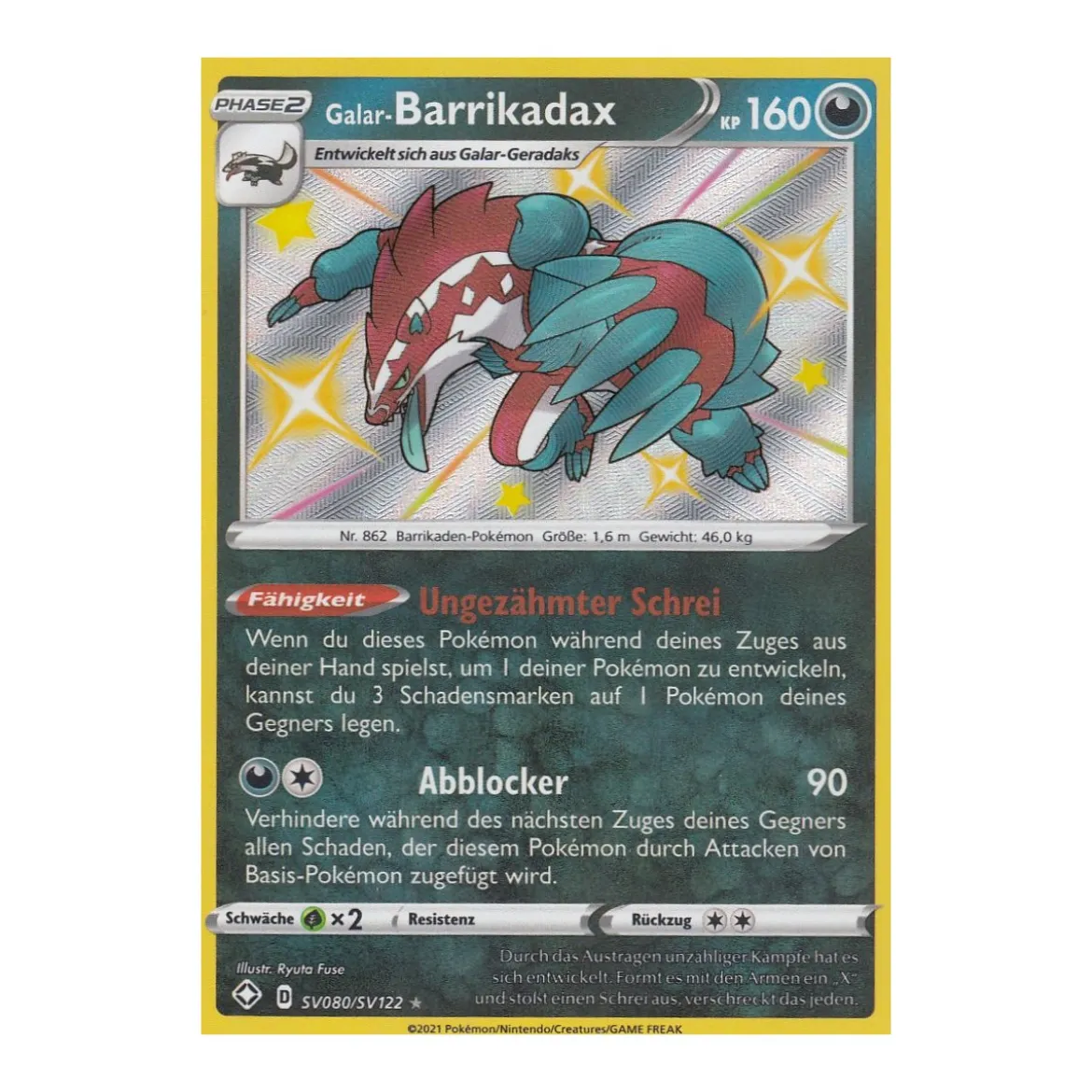 Galar-Barrikadax SV080/SV122 SHINY