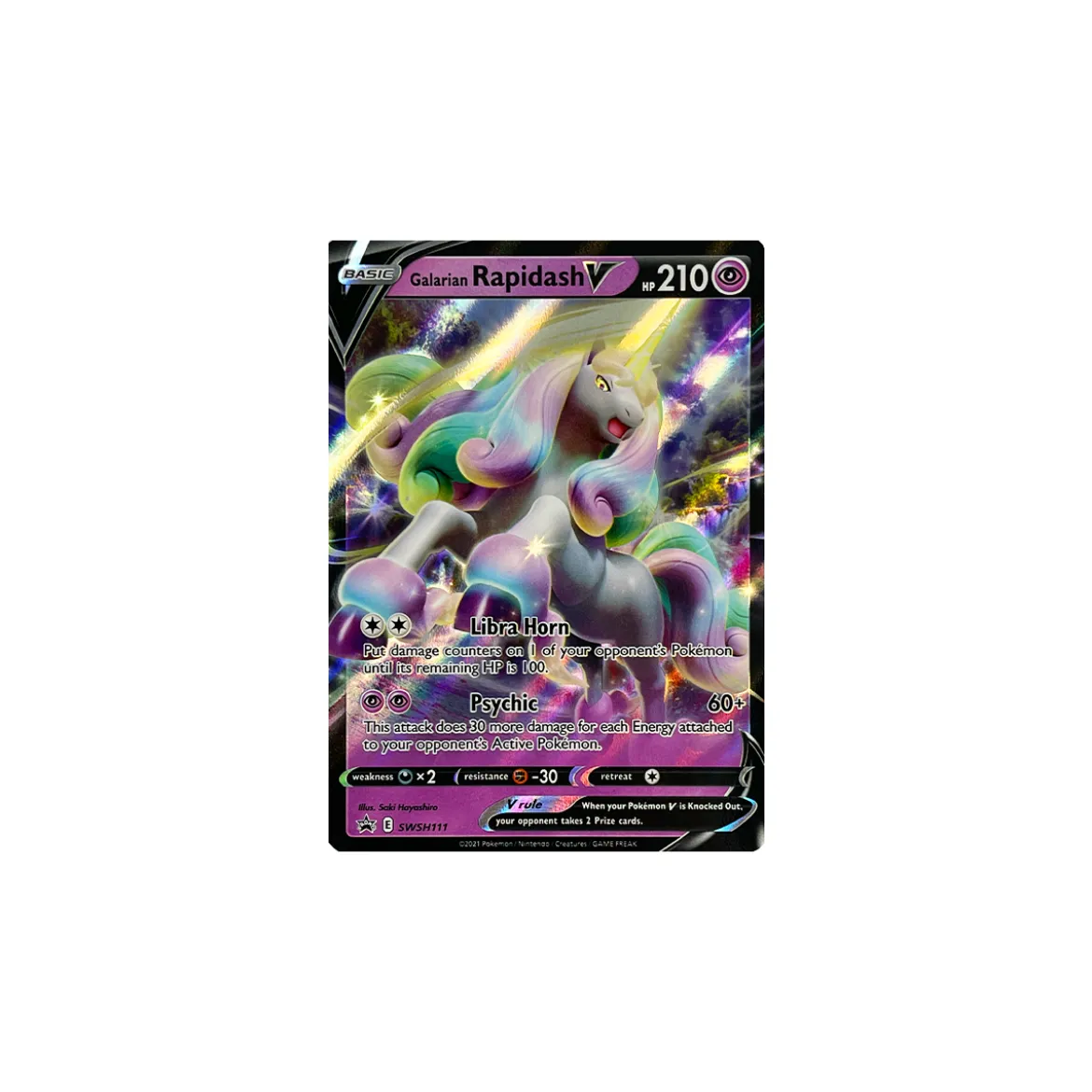 Galarian Rapidash V SWSH111 PROMO XXL OVERSIZED/ÜBERGROß