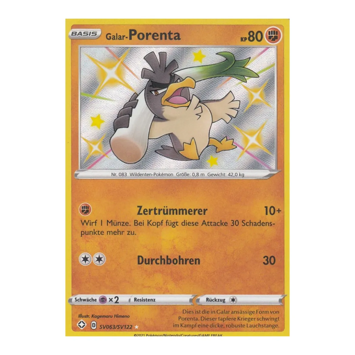 Galar-Porenta SV063/SV122 SHINY