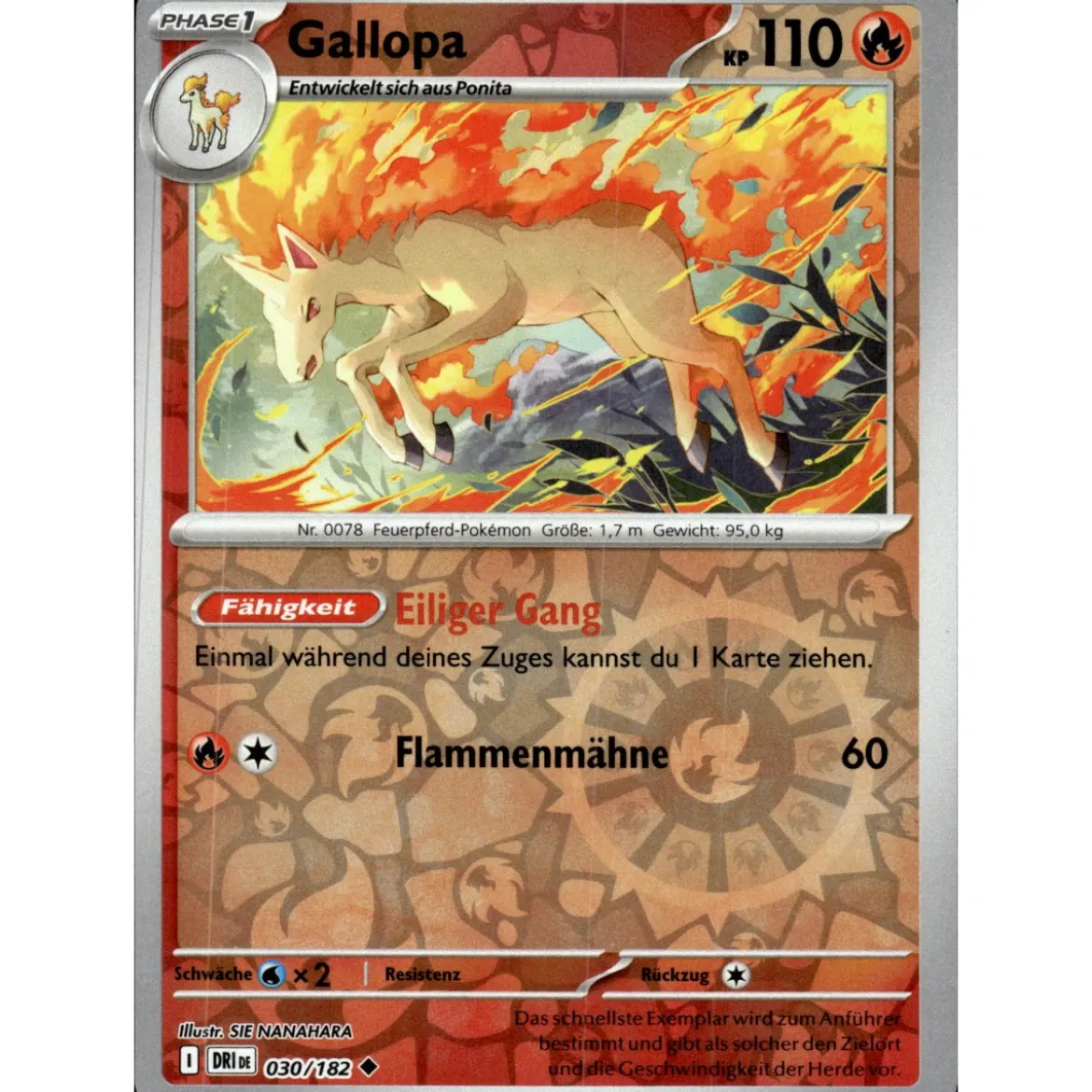 Gallopa 030/182 REVERSE HOLO