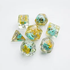 Gamegenic - Embraced Series - Green Skull - RPG Dice Set (7pcs)