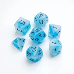 Gamegenic - Glow Series - Icy Crumbs - RPG Dice Set (7 pcs)