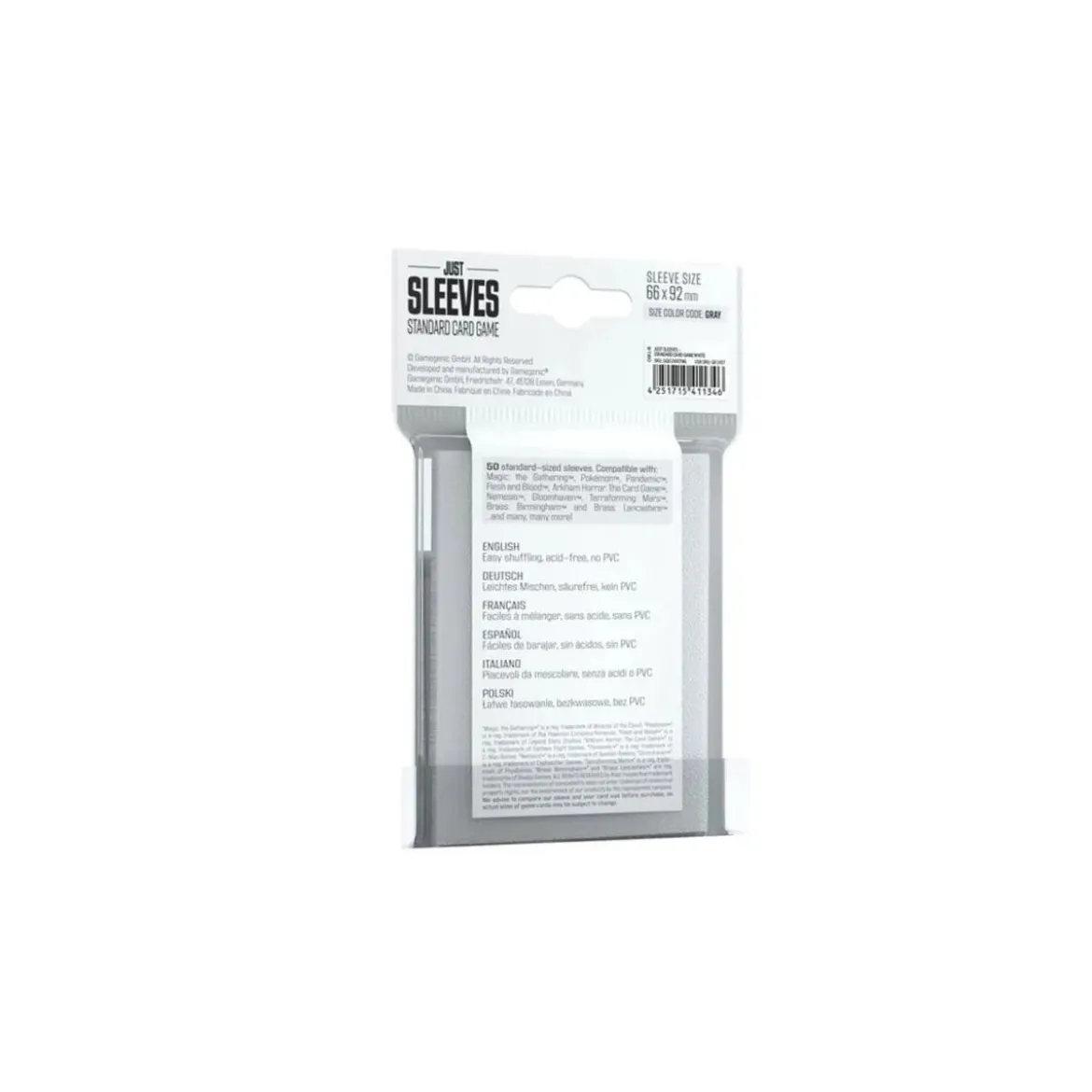 Gamegenic - Just Sleeves - Standard Card Game White (50 Kartenhüllen)