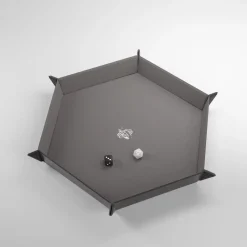 Gamegenic - Magnetic Dice Tray Hexagonal Black/Gray - Würfelzubehör