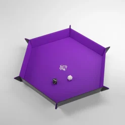 Gamegenic - Magnetic Dice Tray Hexagonal Black/Purple - Würfelzubehör