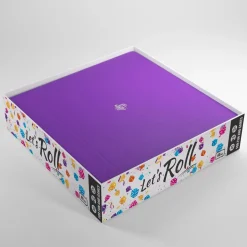 Gamegenic - Magnetic Dice Tray Square Black/Purple - Würfelzubehör