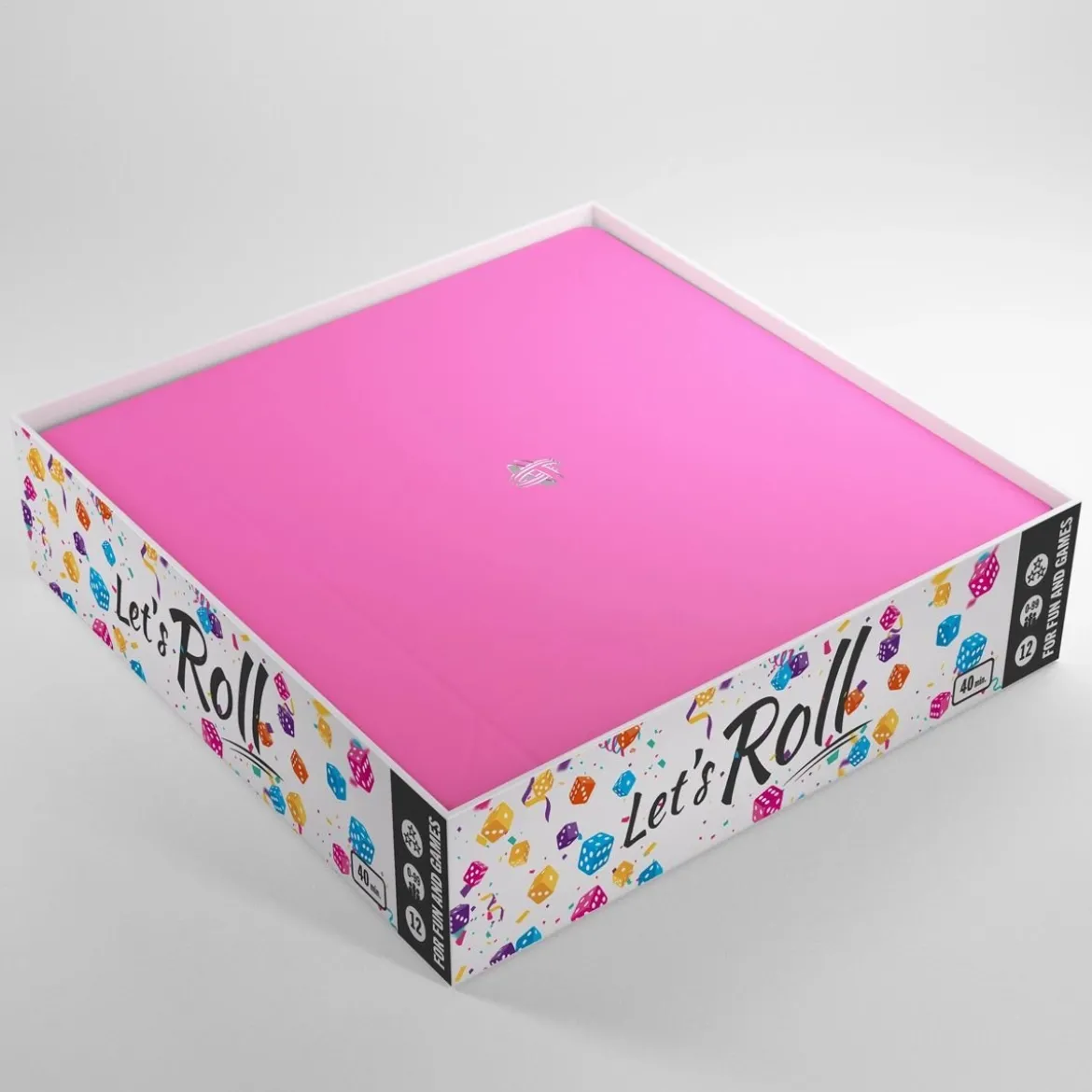 Gamegenic - Magnetic Dice Tray Square Black/Pink - Würfelzubehör