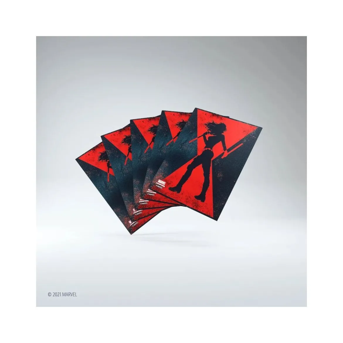 Gamegenic - Marvel Champions Art Sleeves - Black Widow Standardgröße (50 Kartenhüllen)
