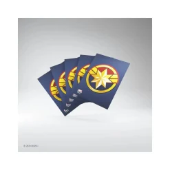 Gamegenic - Marvel Champions Art Sleeves - Captain Marvel Standardgröße (50 Kartenhüllen)