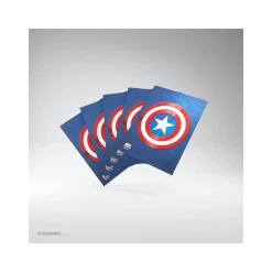 Gamegenic - Marvel Champions Art Sleeves - Captain America Standardgröße (50 Kartenhüllen)